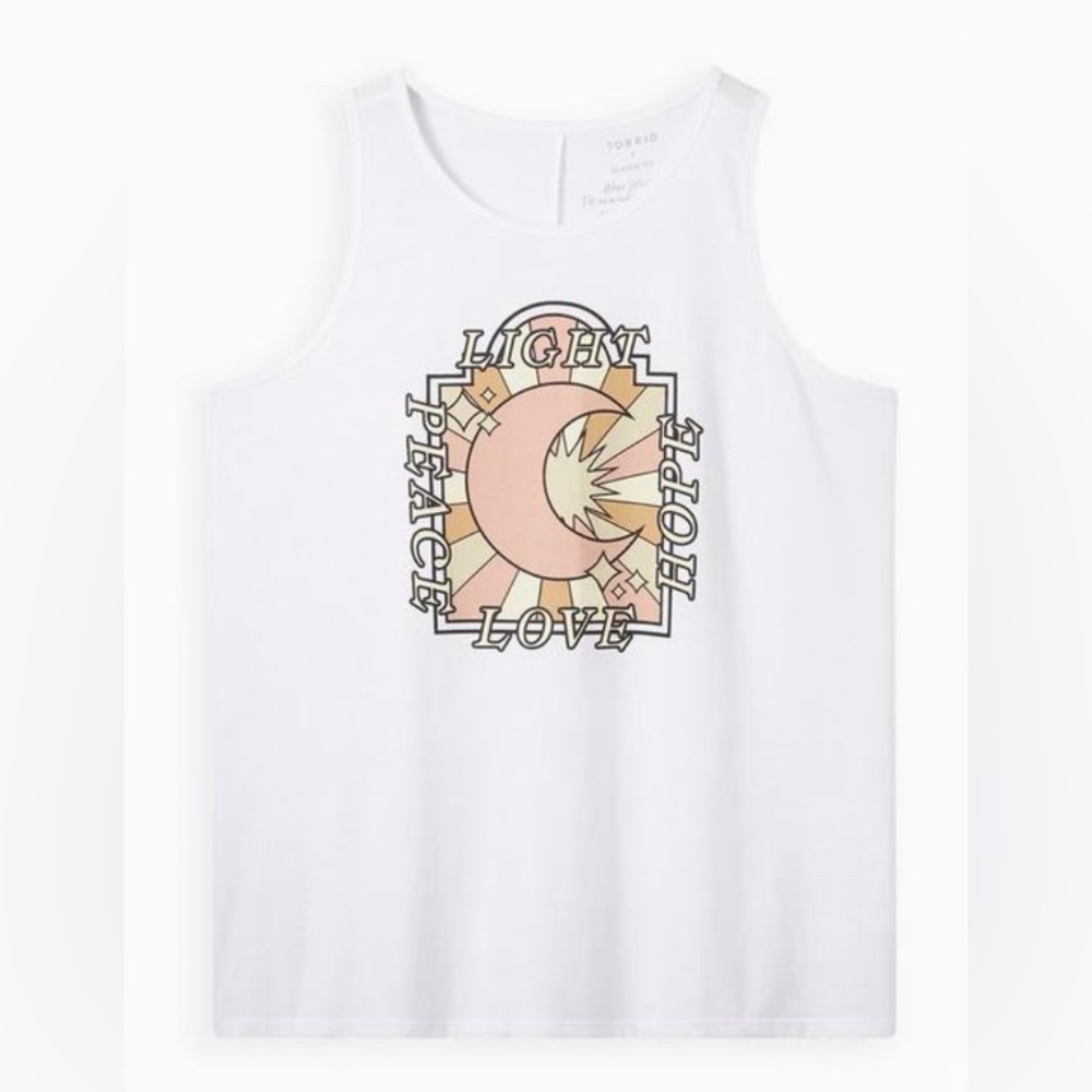 Super Cute NWT Torrid Celestial Good Vibes Tank Top